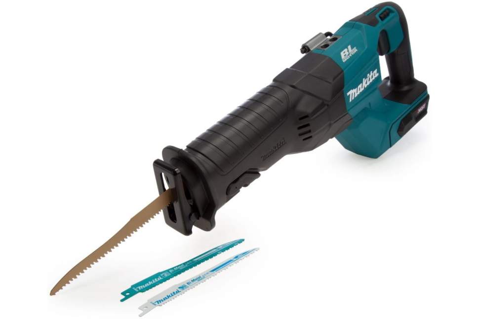 MAKITA Пила сабельная аккум., XGT BL 40В, ход 32 mm, рез 255мм, эл. тормоз, XPT,  БЕЗ АКБ/ЗУ коробка
