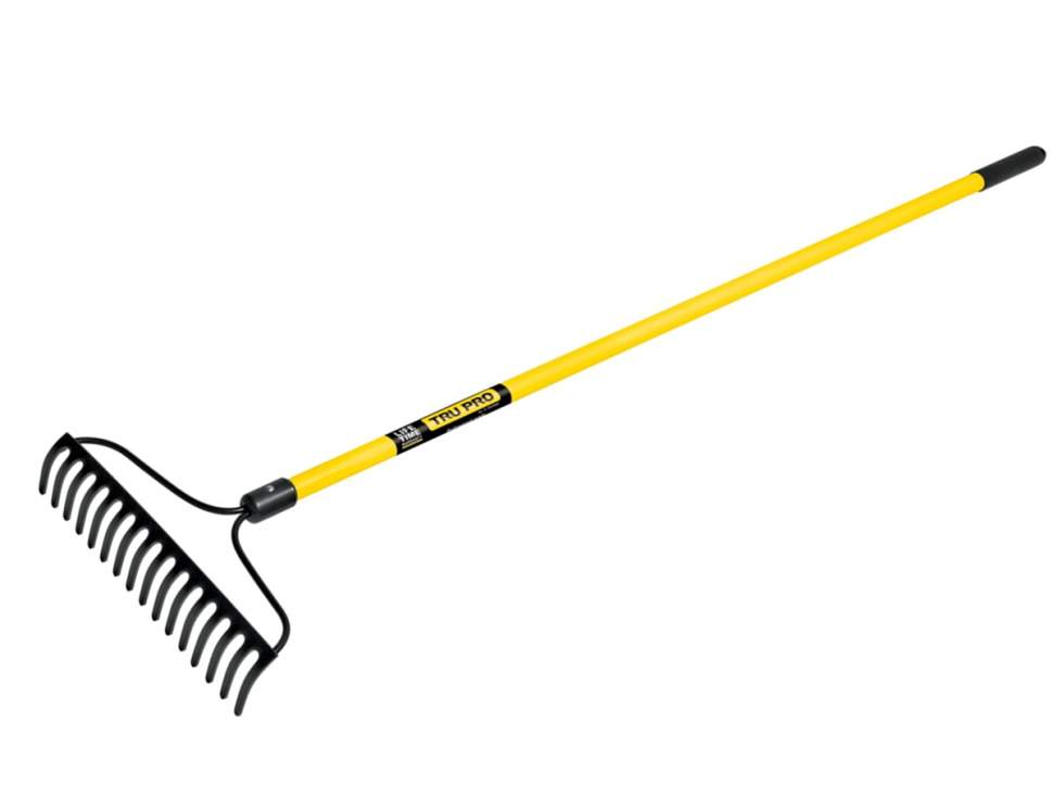 Грабли металлические 16 зубьев, ручка фиберглас., 136 см//TRUPER