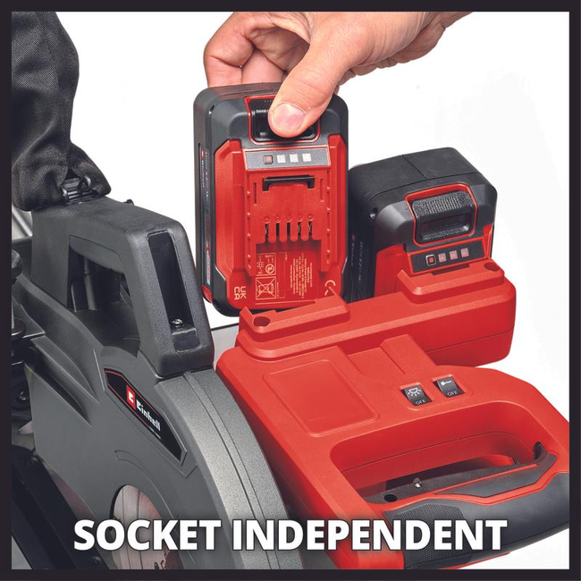 Торцовочная аккумуляторная пила Einhell TE-SM 36/10 L Li + 2 x 4,0Ah & Twincharger Kit