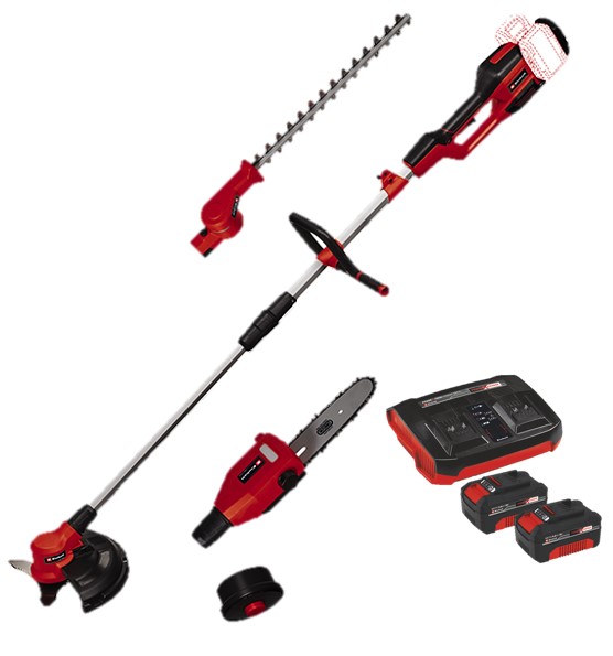 Набор многофункциональный для сада GE-LM 36/4in1 Li + 2 x 4,0Ah &amp; Twincharger