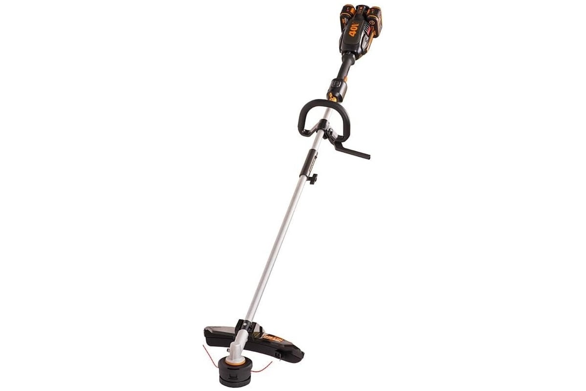 Триммер аккумуляторный Nitro  б/щет,  WORX WG186E.1 40В, 33см, 4Ач х2, ЗУ,2Ах2, коробка//WORX