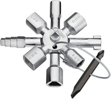 Ключ TwinKey для распространеных шкафов и систем запирания //KNIPEX