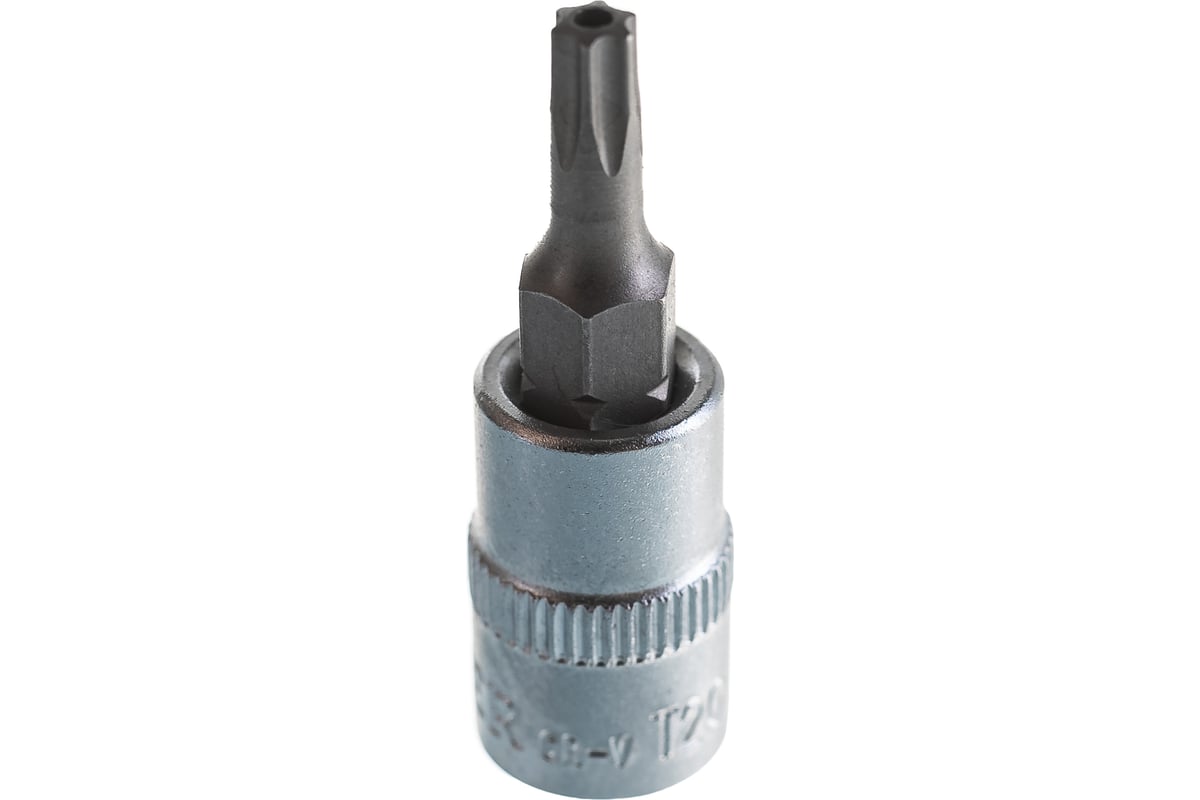 Бита-головка 1/4" Torx с отверстием Т20 BERGER