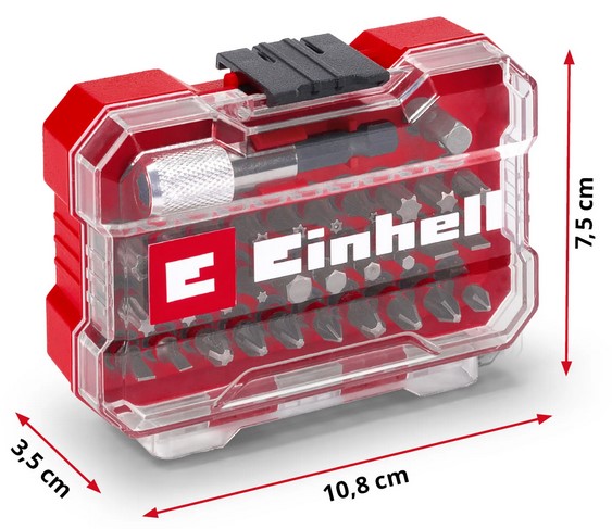 Набор бит Einhell 32 предмета,битодержатель,XS-Case