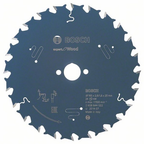 BOSCH Пильный диск EXР WO (по дереву) 165х20-24Т