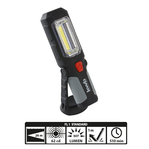 Фонарь автомобильный KWB COB-LED, 3хАА
