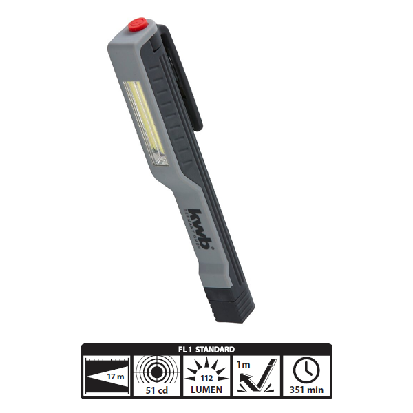 Фонарь-ручка автомобильный KWB COB-LED, 3хААА