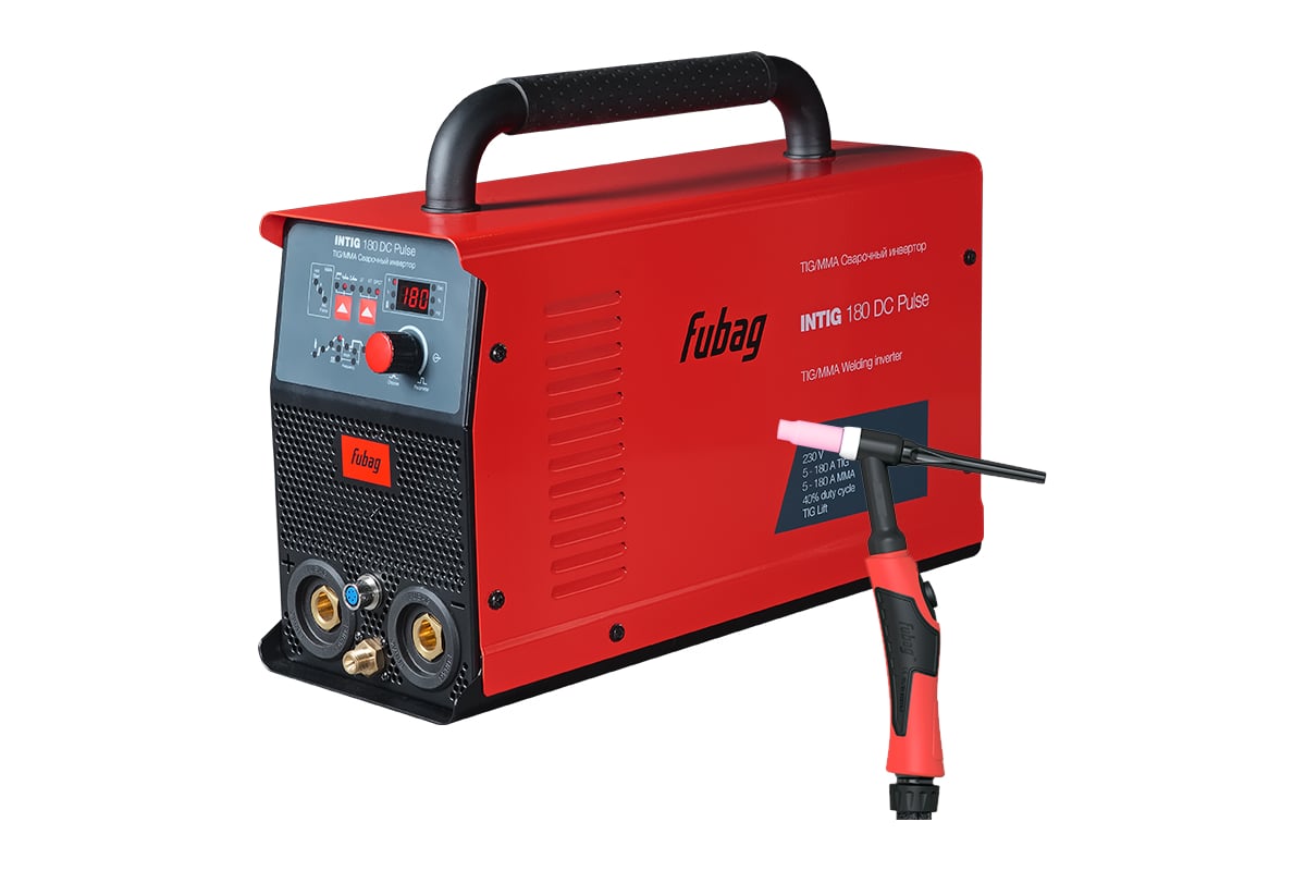 Инвертор сварочный INTIG 180 DC PULSE + горелка FB TIG 26 5P 4м /FUBAG