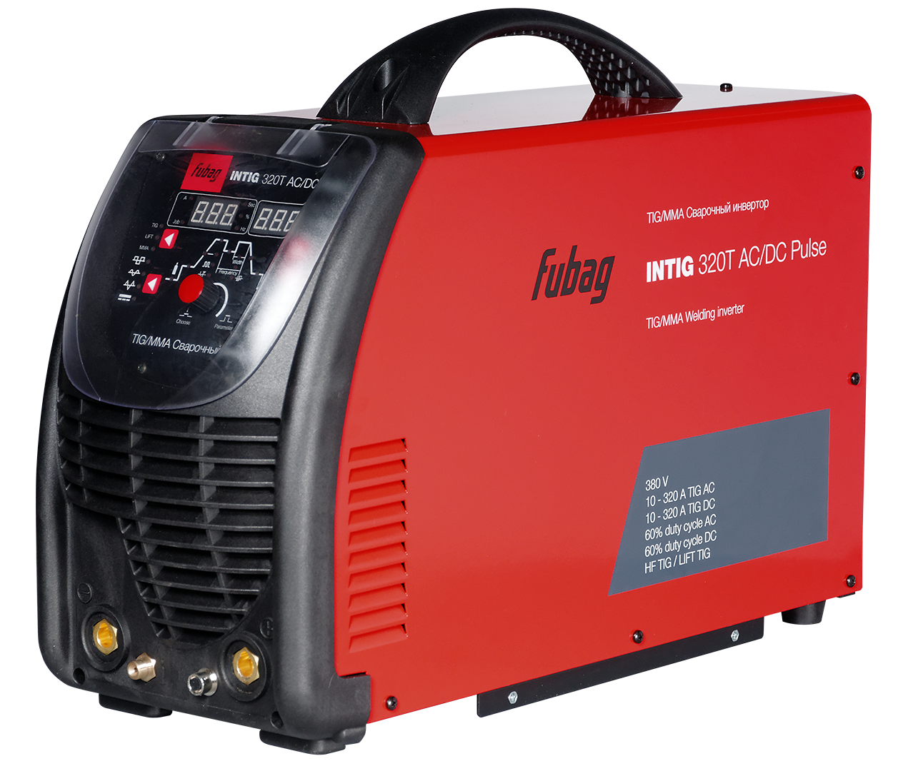 Инвертор сварочный INTIG 320 T AC/DC PULSE+горелка FB TIG 18 5P 4м+ модуль охлажден., тележка/FUBAG