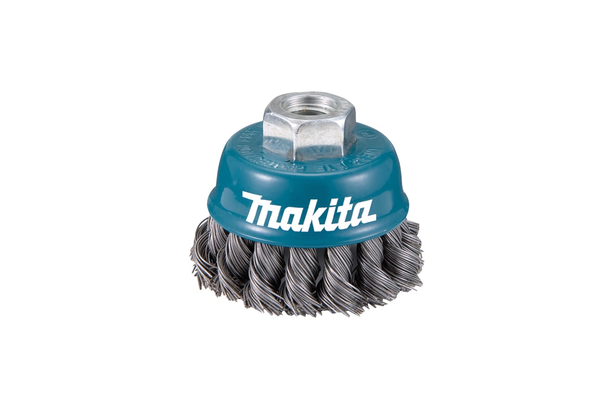 MAKITA Щетка проволочная чашечная (d75 мм, толщ. проволоки 0.5 мм, пучки, металл, M14х2)