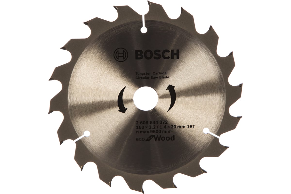 BOSCH Пильный диск ECO WO  (для древесины и древесных материалов) 160х20/16х18Т