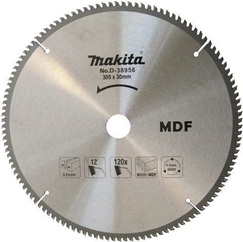 MAKITA Пильный диск для дерева, 305x30/15.88x3.2/2.2x120T