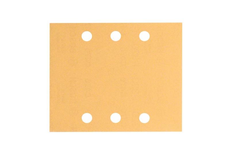 BOSCH Шлифлист B.f. Wood+Paint 115*140 мм K40-1, 6 отверстий (10 шт.)