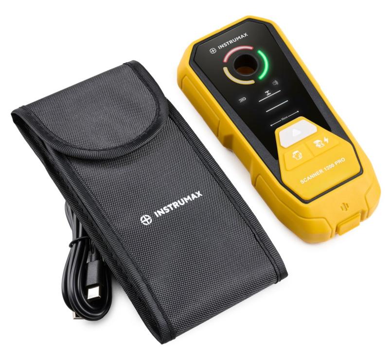 Профессиональный детектор скрытой проводки, металла, дерева INSTRUMAX SCANNER 1200 PRO