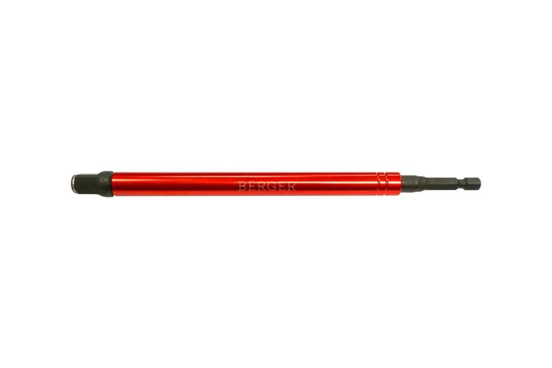 Адаптер универсальный 2в1 для торцевых головок 3/8" и бит 1/4" с вращ. гильзой 200 мм BERGER BG2193