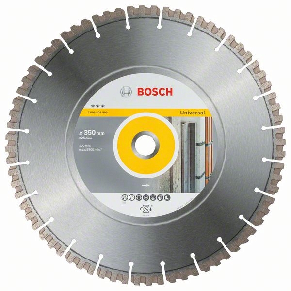 BOSCH Диск отрезной алмазный (металл,бетон), 350 х 25.4 Bf Universal