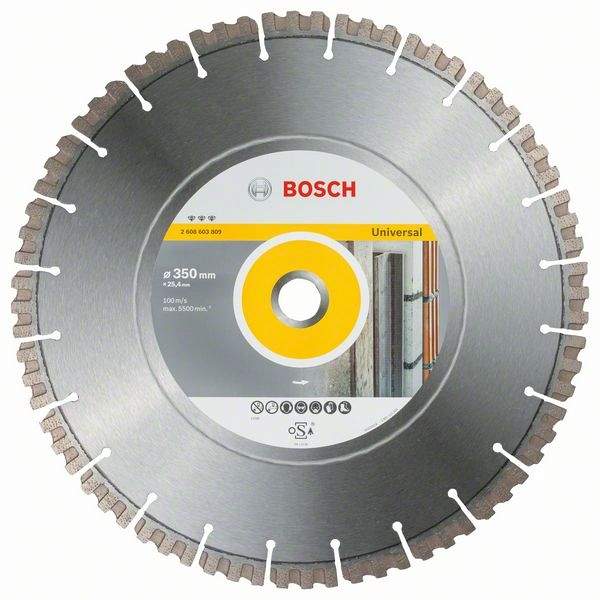 BOSCH Диск отрезной алмазный (металл,бетон), 350 х 25.4 Bf Universal