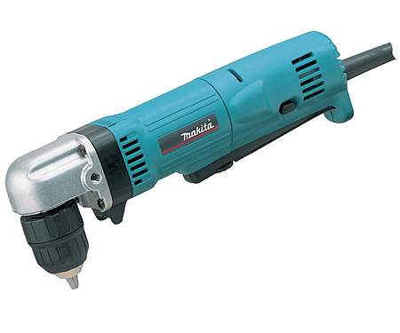 MAKITA Дрель угловая (450Вт, 0-2400 об/мин, патрон 10мм, сверление сталь 10мм, древесина 25мм 1,4кг