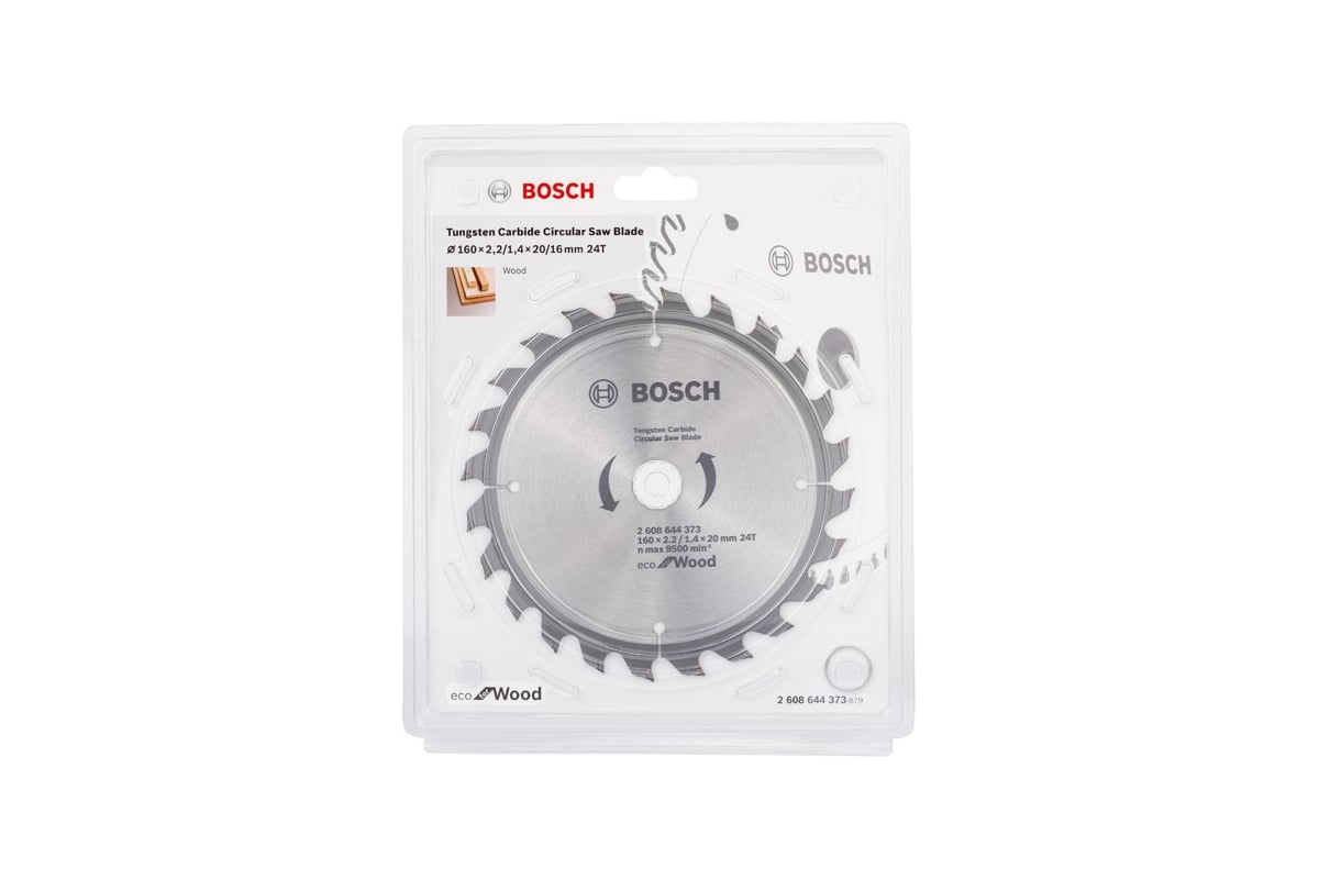 BOSCH Пильный диск ECO WO  (для древесины и древесных материалов) 160х20/16х24Т