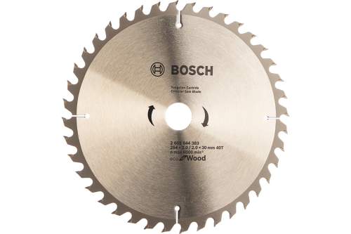 BOSCH Пильный диск ECO WO  (по дереву) 254х30-40Т