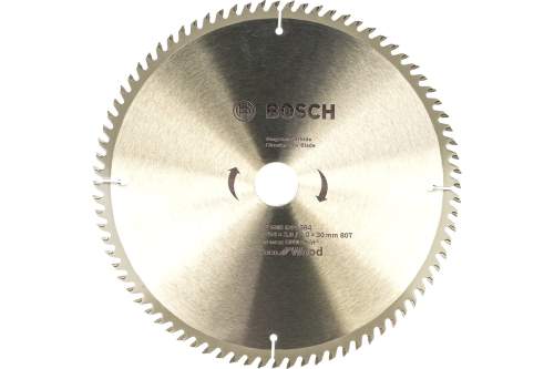 BOSCH Пильный диск ECO WO  (по дереву) 254х30-80Т
