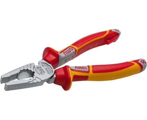 Пассатижи диэлектр. CombiMax 1000В VDE 205 мм, покрытие Crom, рукоятки SoftGripp 3K//NWS