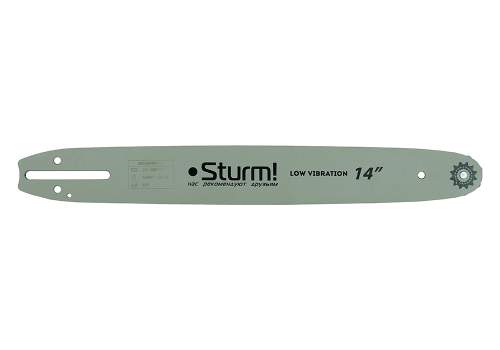 Пильная шина 14&ampquot Sturm! Паз 1,3мм, 3/8&ampquot, 52зв, хвостовик PO (OREGON K041/A041)