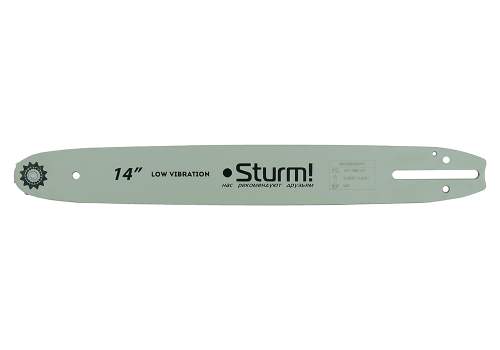 Пильная шина 14&ampquot Sturm! Паз 1,3мм, 3/8&ampquot, 52зв, хвостовик PO (OREGON K041/A041)