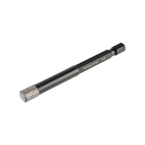 Коронка алмазная для дрели, TilePro, 8 мм, вакуумн. спекание алмазов, Hanskonner