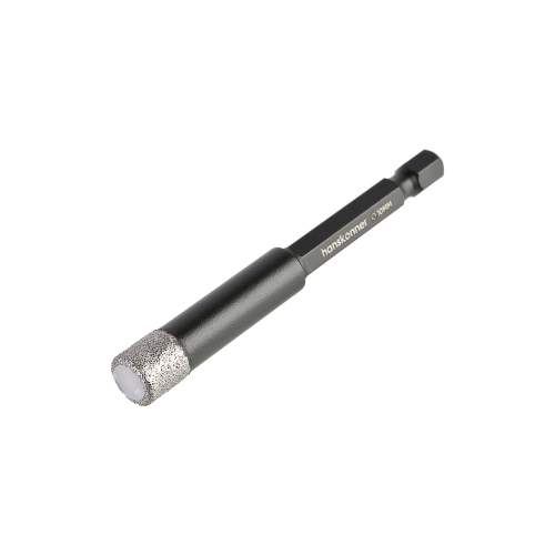 Коронка алмазная для дрели, TilePro, 10 мм, вакуумн. спекание алмазов, Hanskonner