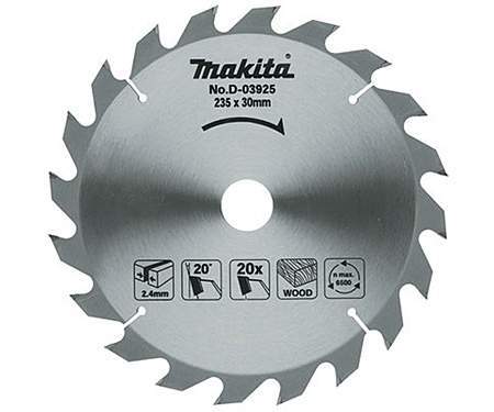 MAKITA Пильный диск для дерева Standard 235х30/25/25,4х2,4х20Т