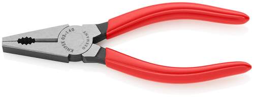 Плоскогубцы комбинированные, 140 мм, фосфатированные, обливные ручки KNIPEX