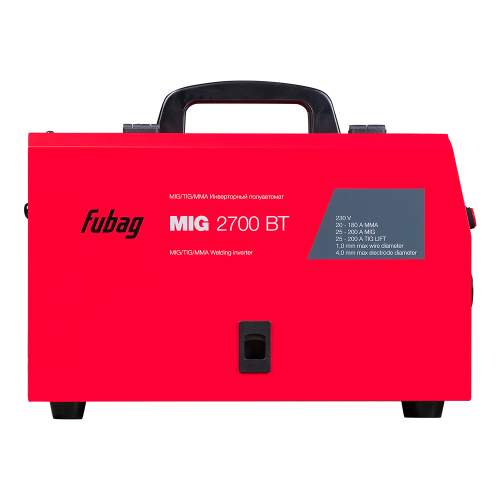 Сварочный инверторный полуавтомат FUBAG MIG 2700 BT + Маска сварщика Хамелеон FUBAG IR 9-13N S в ПОДАРОК