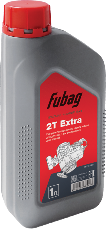Масло моторное полусинт. для 2-хтактных бензиновых двигателей 1 л FUBAG 2T Extra