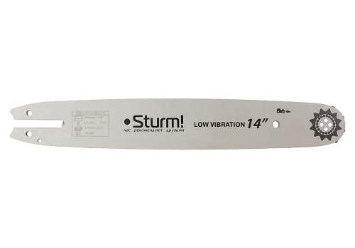 Пильная шина 14&ampquot Sturm! Паз 1,3мм, 3/8&ampquot, 50 зв, хвостовик St