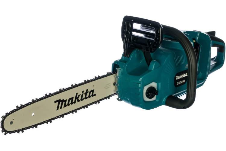 MAKITA Пила цепная аккум. LXT BL 2х18В,14"/35см,3/8",1,1мм,52зв. безинструментал натяжка цепи