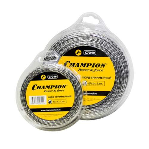 Корд триммерный Champion Tri-twist 2.0мм* 15м (витой треугольник)