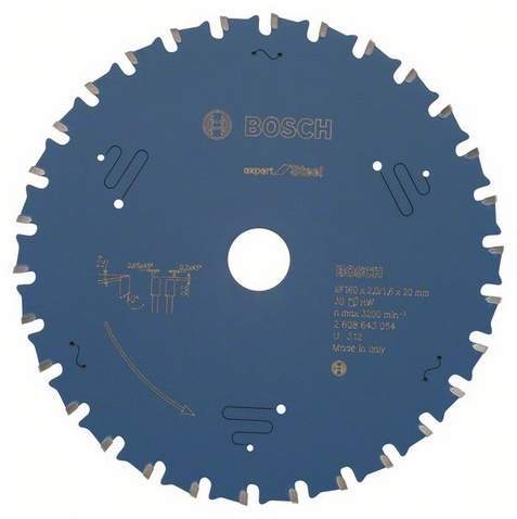 BOSCH Пильный диск EXР SL (черные металлы) 160х20-30Т