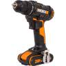 WORX 20В, 2Ач х2, ЗУ 0,4А, сумка WX100.2 Дрель-шуруповерт аккумуляторная WORX WX100.2, 20В, 2Ач х2, ЗУ 0,4А, сумка - WORX 20В, 2Ач х2, ЗУ 0,4А, сумка WX100.2