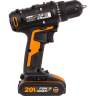 WORX 20В, 2Ач х2, ЗУ 0,4А, сумка WX100.2 3 Дрель-шуруповерт аккумуляторная WORX WX100.2, 20В, 2Ач х2, ЗУ 0,4А, сумка - WORX 20В, 2Ач х2, ЗУ 0,4А, сумка WX100.2 3