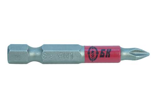 Биты PH1x50мм, сталь S2, 10шт, БОЕКОМПЛЕКТ