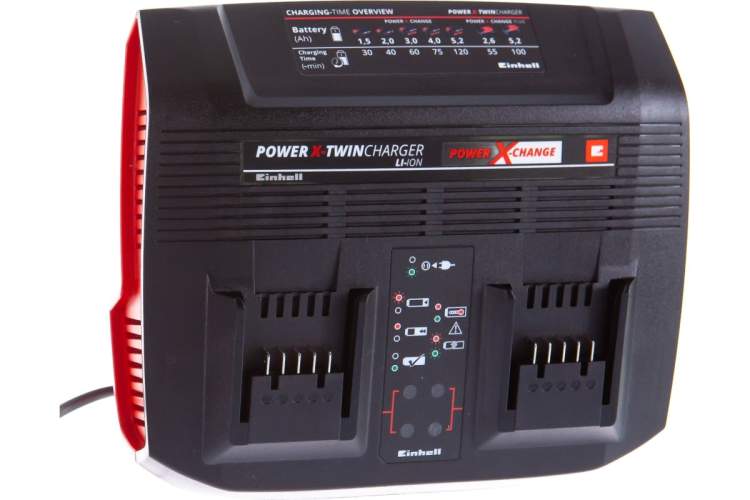Устройство зарядное для 2-х АКБ 18В, 3А  // Einhell PXC Power X-Twincharger