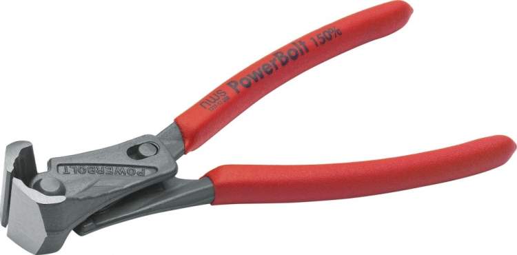 Кусачки силовые торцевые с рычажным механизмом 200 мм, PowerBolt, обливные рукоятки//NWS