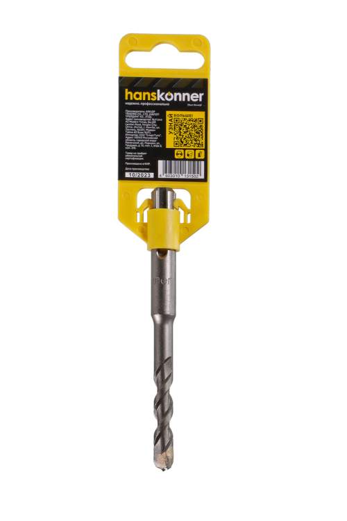 Бур SDS+ 08х110 HIGH SPEED плоский резец U спираль Hanskonner