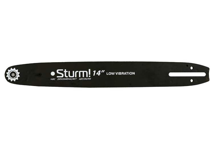 Пильная шина 14&ampquot Sturm! Паз 1,1мм, 3/8&ampquot, 52зв, хвостовик PO (OREGON K041/A041)