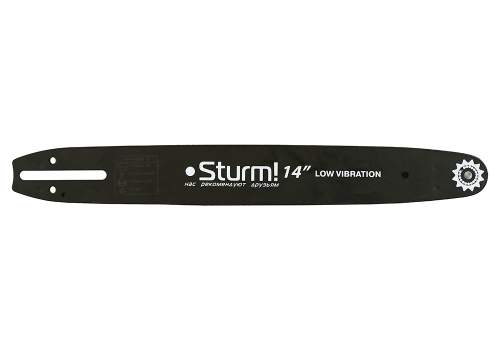 Пильная шина 14&ampquot Sturm! Паз 1,1мм, 3/8&ampquot, 52зв, хвостовик PO (OREGON K041/A041)