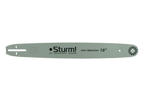 Пильная шина 18&ampquot Sturm! Паз 1,5мм,0,325&ampquot, 72зв, хвостовик POH (OREGON K095/A095)