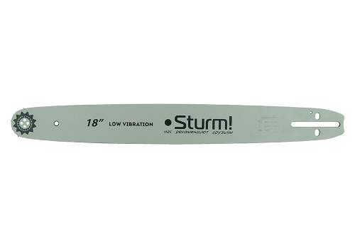 Пильная шина 18&ampquot Sturm! Паз 1,5мм,0,325&ampquot, 72зв, хвостовик POH (OREGON K095/A095)