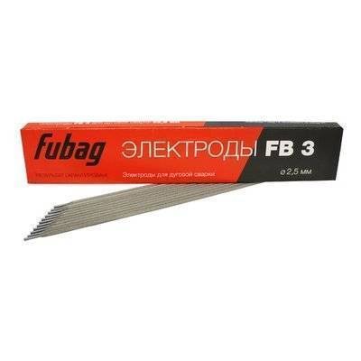 Электрод сварочный с рутиловым покрытием FB 3 д.2,5 (пачка 0.9 кг)/FUBAG 