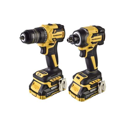 Набор аккумуляторного инструмента HANSKIT2 (HCD2065C+HCD20280BLW) 2*2Ач, ЗУ,кейс